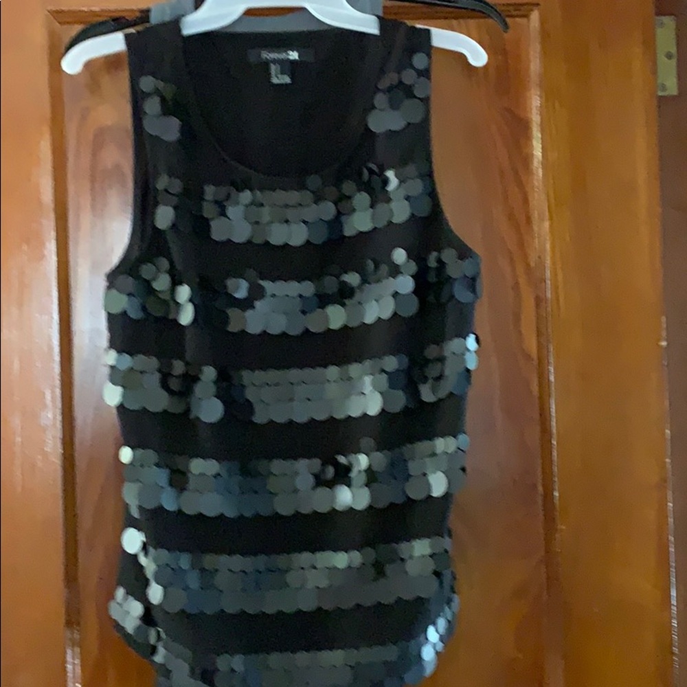 Never used - black sequin tank